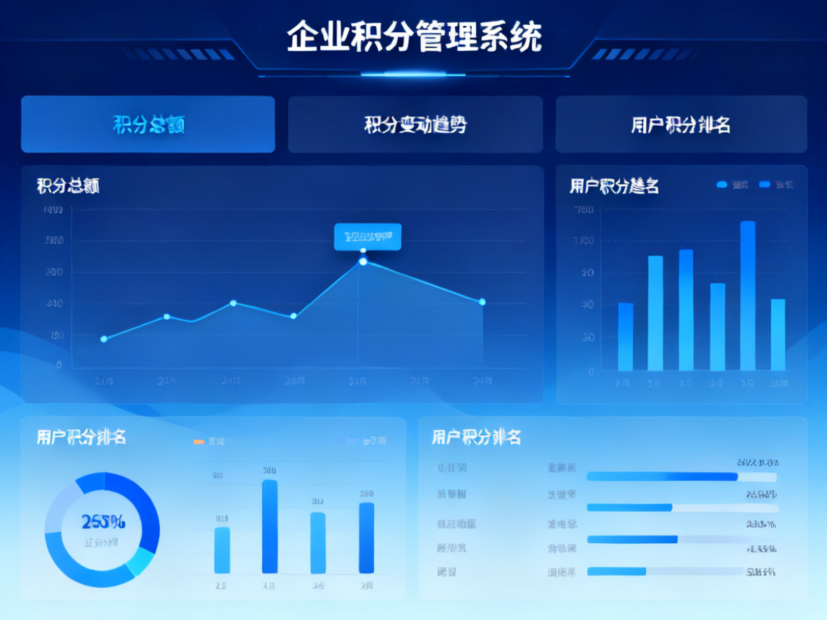 积分管理系统数据仪表盘